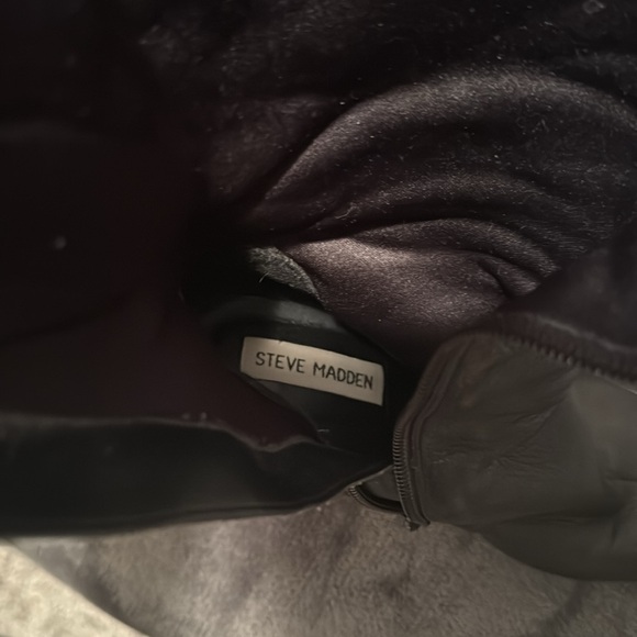 Steve Madden size 8M “Weapon” leather zip up boots - Picture 7 of 9